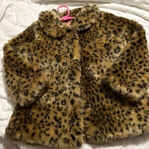 Isaac Mizrahi Kids Leopard Faux Fur Jacket